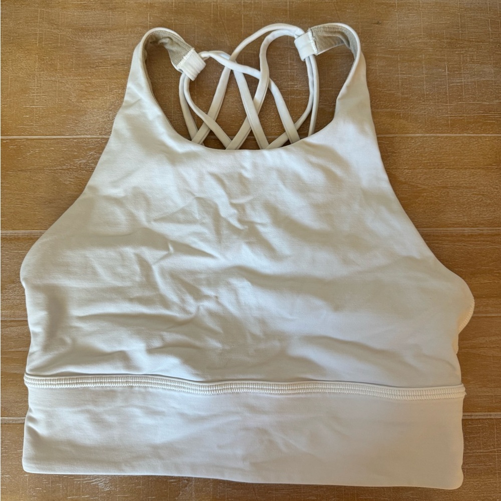 Lululemon Free to Be Longline Bra, Size 6 in White